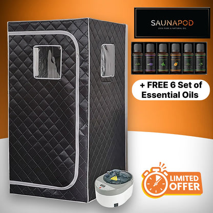 SaunaPod™ Pro Home Spa Steam Sauna