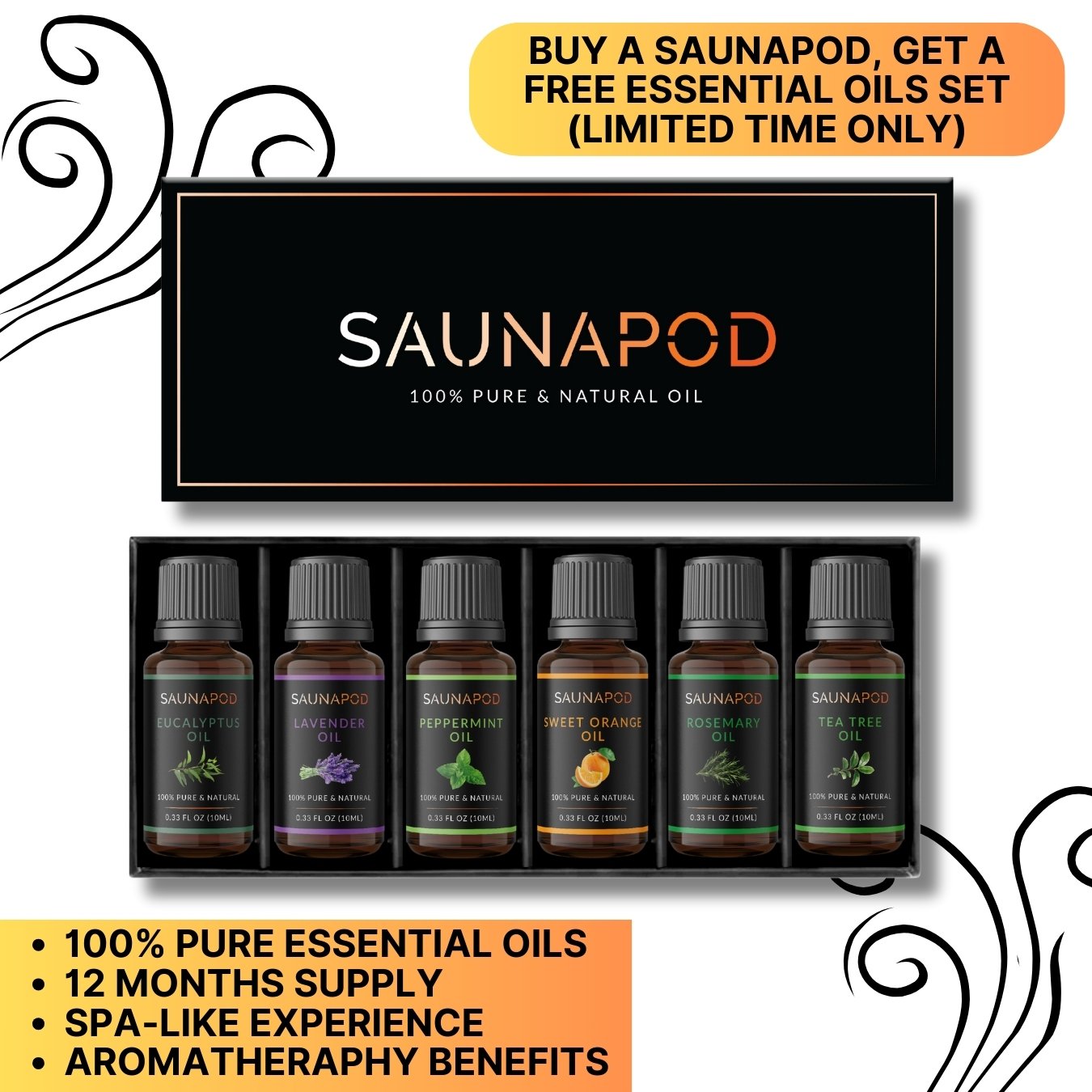 SaunaPod™ Pro Home Spa Steam Sauna